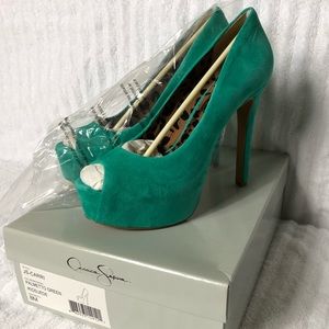NEW - Jessica Simpson Carri - Palmetto Green Suede